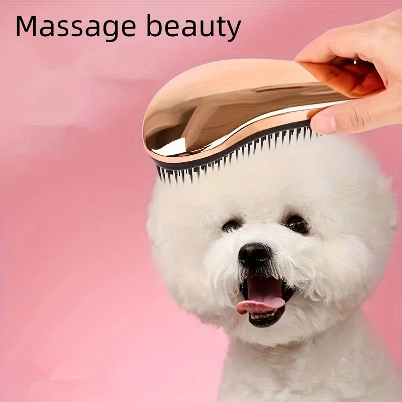Escova de Grooming para Cão e Gato - Remove Pelos e Massageia