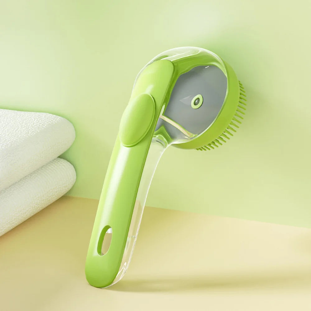 Escova de Banho para Cães e Gatos - Massagem e Limpeza Profunda