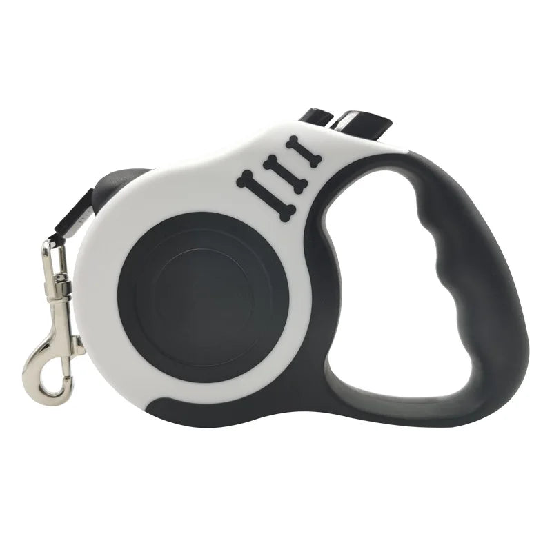 Trela Retrátil para Cão - 3 a 5 Metros - Modelo Compacto com Travão Automático