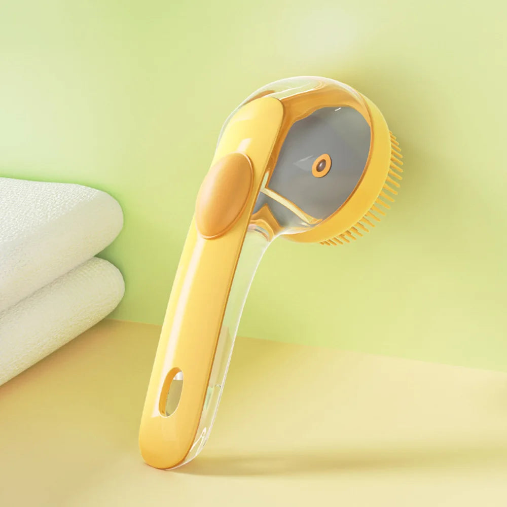 Escova de Banho para Cães e Gatos - Massagem e Limpeza Profunda