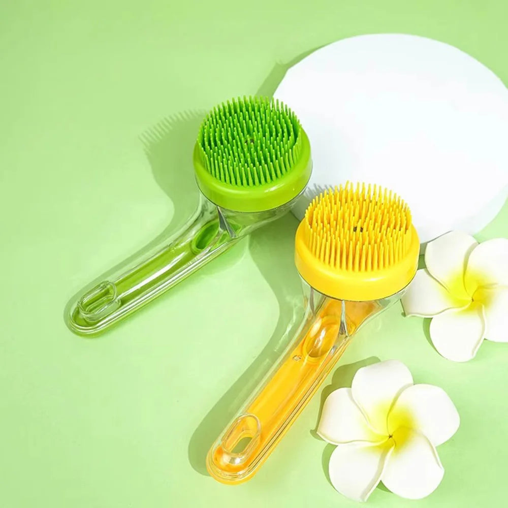 Escova de Banho para Cães e Gatos - Massagem e Limpeza Profunda