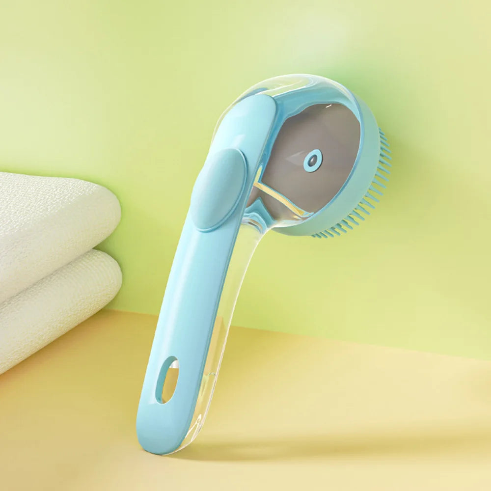 Escova de Banho para Cães e Gatos - Massagem e Limpeza Profunda