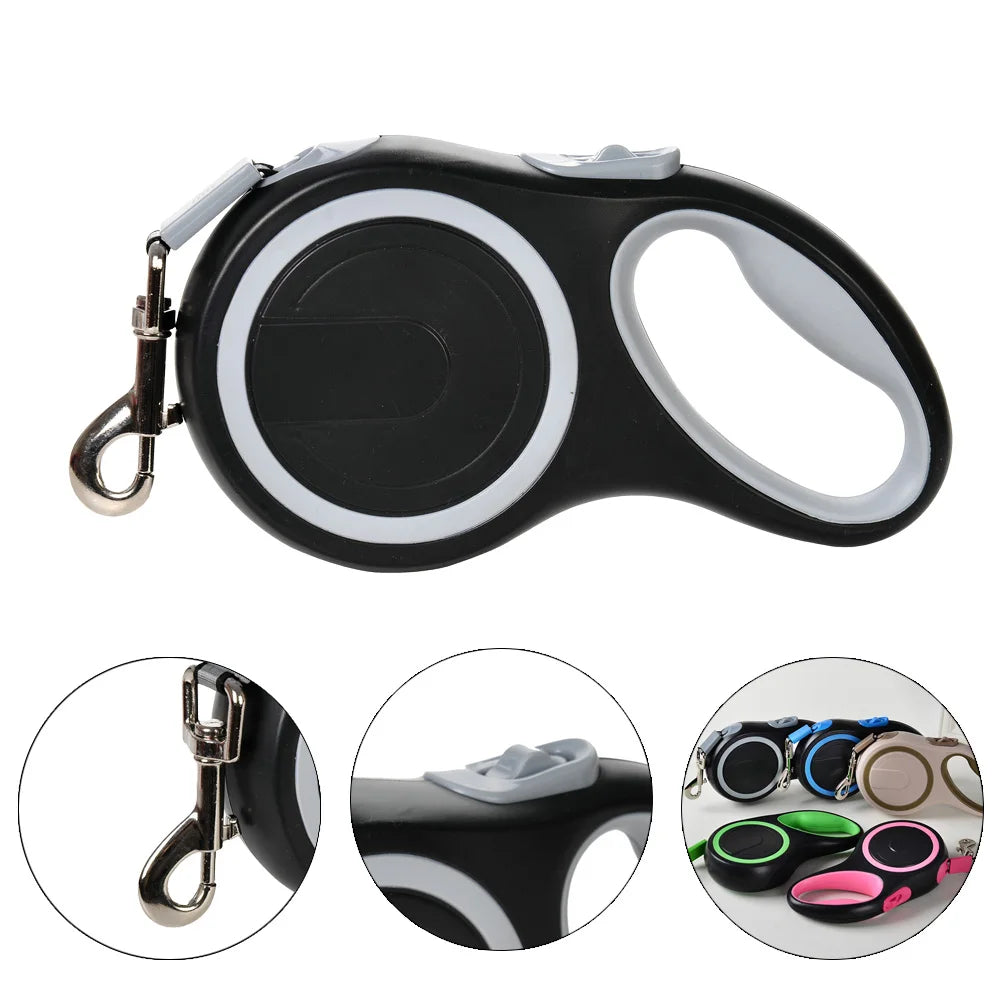 Trela Retrátil para Cão - 5 a 8 Metros - Ideal para Passeios