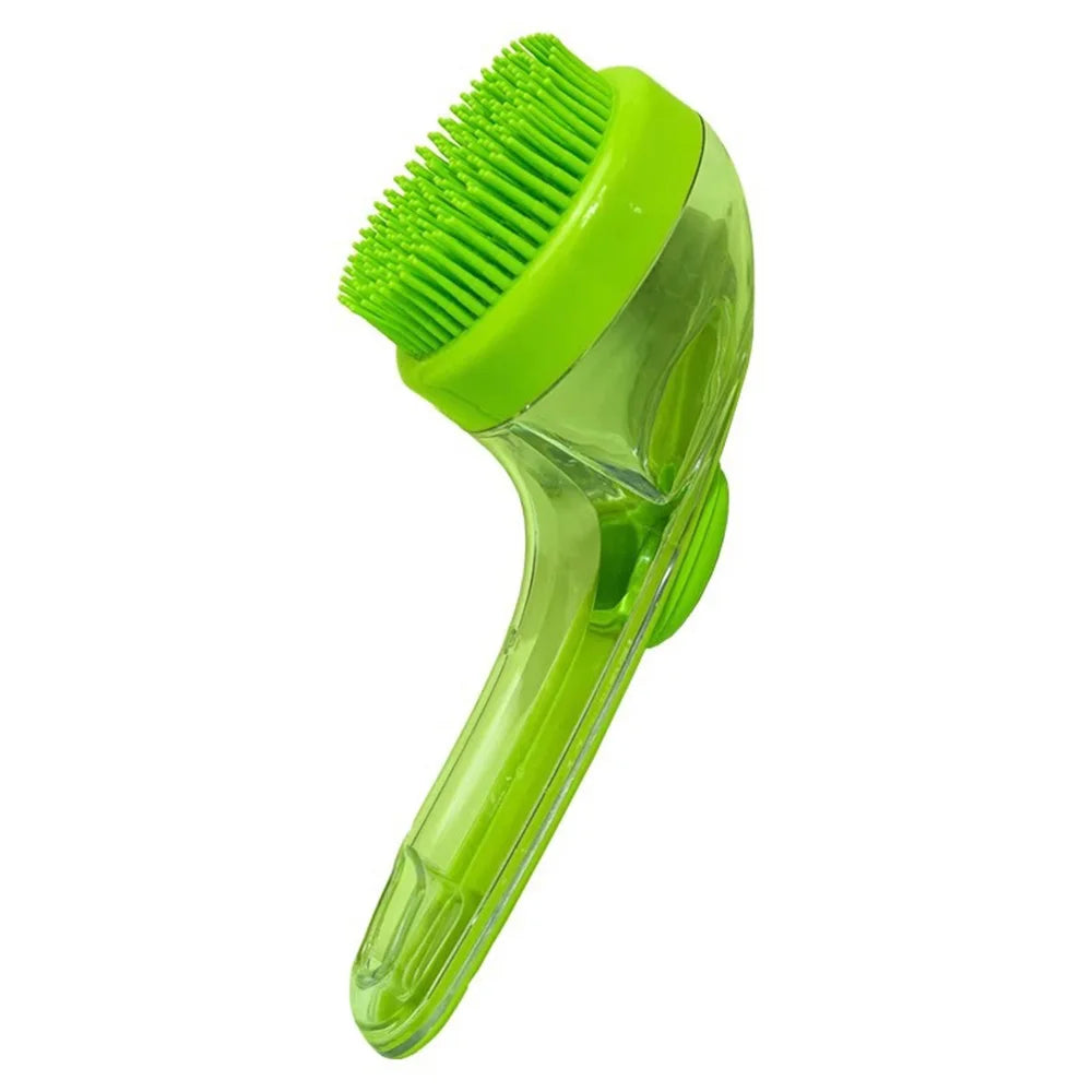 Escova de Banho para Cães e Gatos - Massagem e Limpeza Profunda